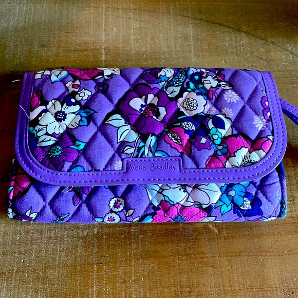Vera Bradley Handbags - Vera Bradley Purple Floral wristlet